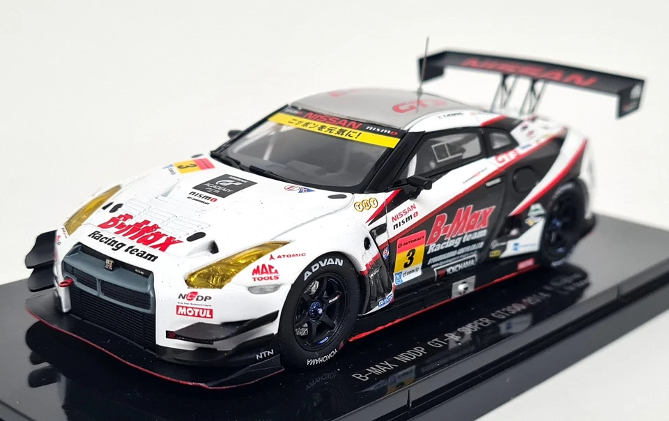 Ebbro 1/43 Nissan GT-R R35 B-Max NDDP Super GT300 '14 #3 coche modelo a escala diecast Foto 4 de 4