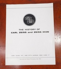 ZEISS THE HISTORY OF CARL ZEISS AND ZEISS IKON, MAY 1956/226338