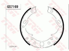 Bremsbackensatz Feststellbremse hinten TRW GS7169 für PEUGEOT