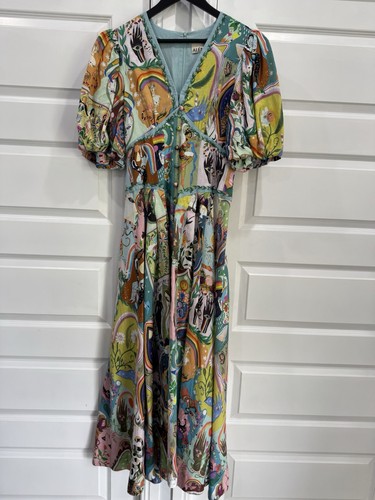 Alemais Evergreen Midi Dress Multi Size 10 - Bild 2 von 8