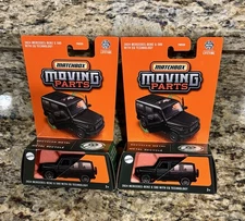 Two Matchbox Moving Parts Flat Black 2024 Mercedes Benz G 580 EQ Lot NIB