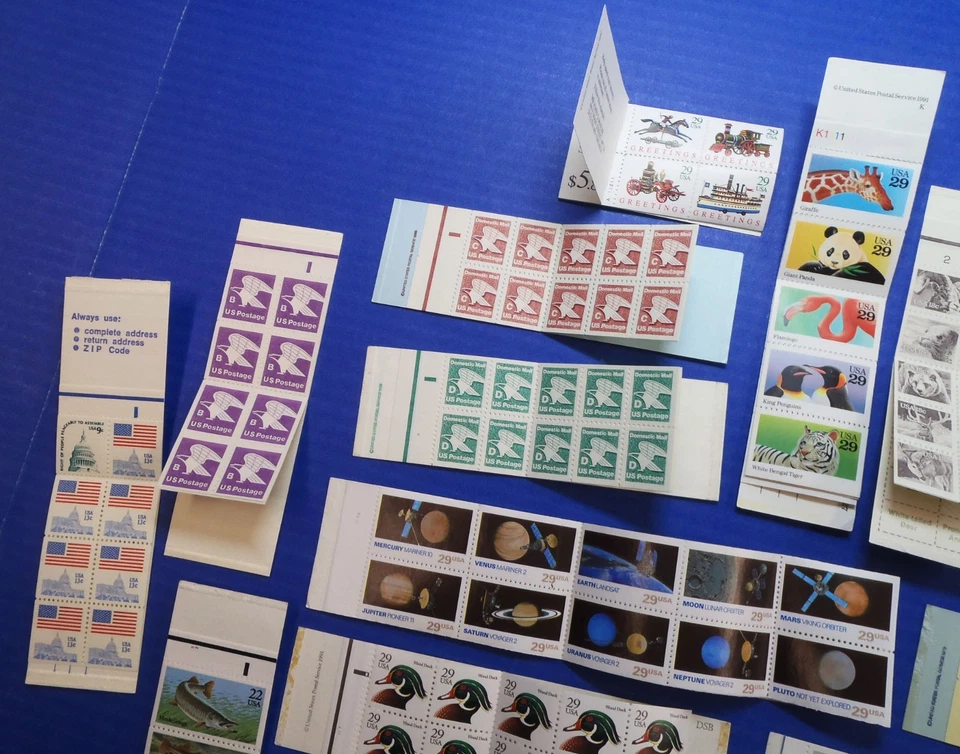US Postage Lot of 19 Different Complete MINT MNH Stamp Booklets FV $67.94 - Image 3 of 4
