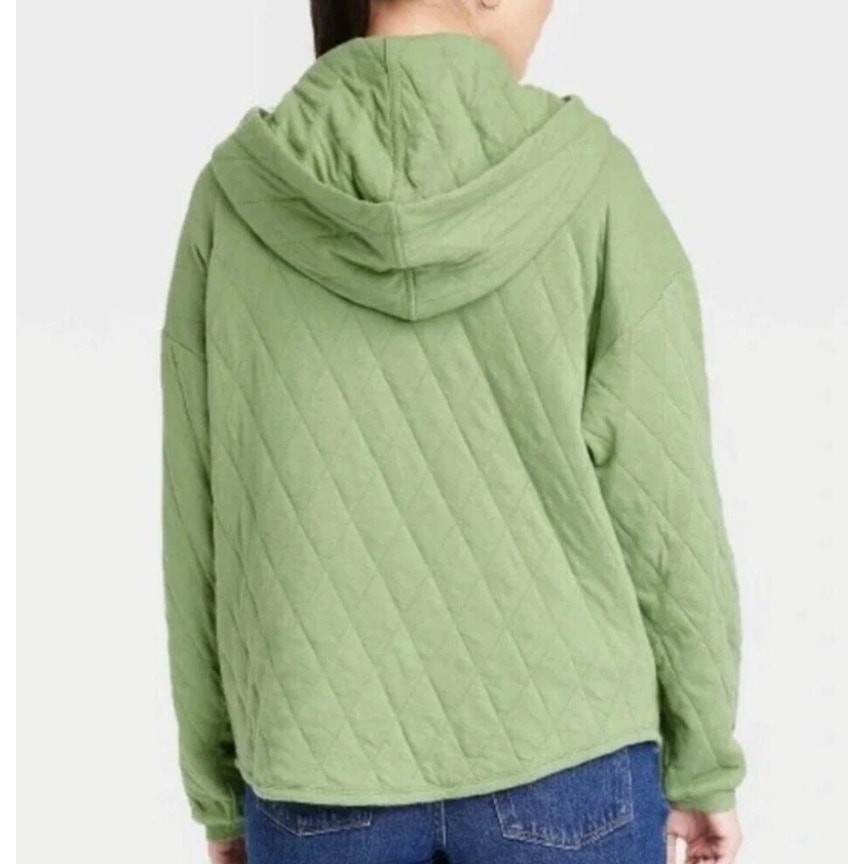 Universal Thread Quilted Hoodie Pullover Jacket G… - image 3