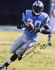 DeShaun Foster Signed 8x10 Photo! CAROLINA PANTHERS LEGEND RB! W/COA