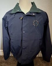 Y2K Volcom Skateboard Windbreaker Jacket Mens Sz Small Navy Blue Water Resistant