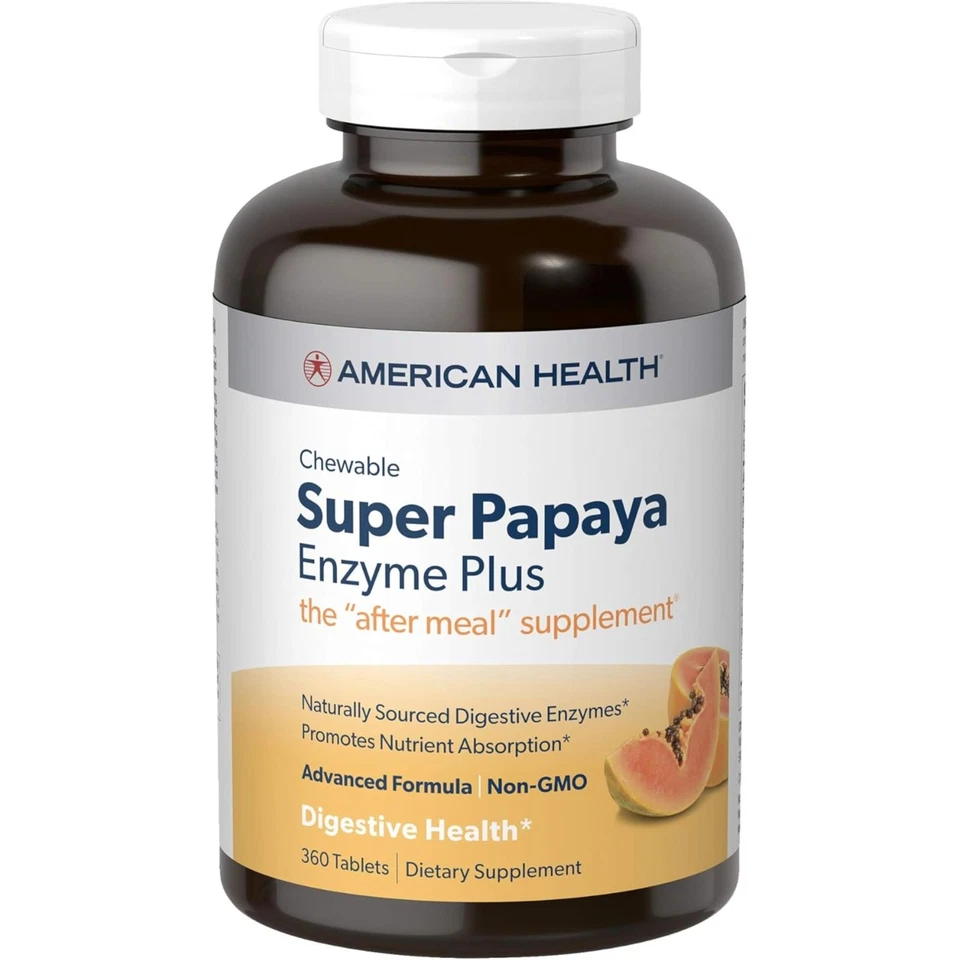 , Tabletas masticables Super Papaya Enzyme Plus, 360 unidades Foto 4 de 4