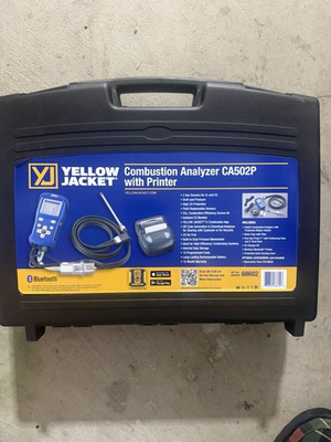 #ad #ad Yellow Jacket CA502P Combustion Analyzer with Printer O2 amp; CO Analysis $499.99