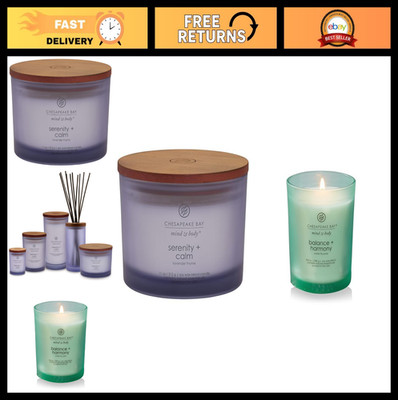 Scented Candle Set - Serenity + Calm (Lavender Thyme) & Balance + Harmony (Water