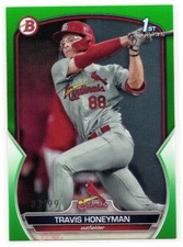 2023 Bowman Draft Travis Honeyman Green Paper Prospect 1st #/99 Cardinals