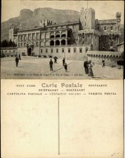 Monaco Le Palais du Prince et la Tete de Chien ~ vintage postcard