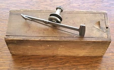 Vintage L. S. Starrett No. 64 Test Indicator w/Wooden Box Machinist Tool USA