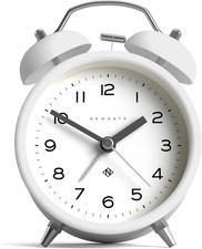 ® Charlie Bell Echo Alarm Clock | Modern Take on Classic Twin Bell Clock | White