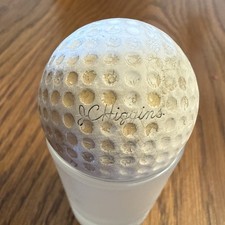 1950s JC Higgins Vintage Golf Ball Liquid Center Autograph Black Signature