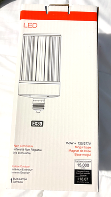 #ad #ad SYLVANIA LED EX39 Contractor Bulb – 150W Equivalent 15000 Lm 120 277V – Indoor $199.99