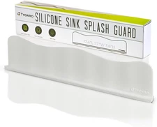 Silicone Sink Splash Guard - Water Splash Guard for Kitchen, Island and Bathroom
