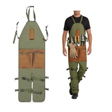 Garden apron,Apron Man,Harvest Apron with Pockets,Waterproof,Adjustable,Reinf...