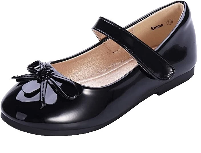 Zapatos negros de piel sintética de Emma para Niñas