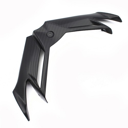 For Kawasaki Ninja 250/300 Carbon fiber Black Front Fairing Aerodynamics Winglet - Picture 10 of 11