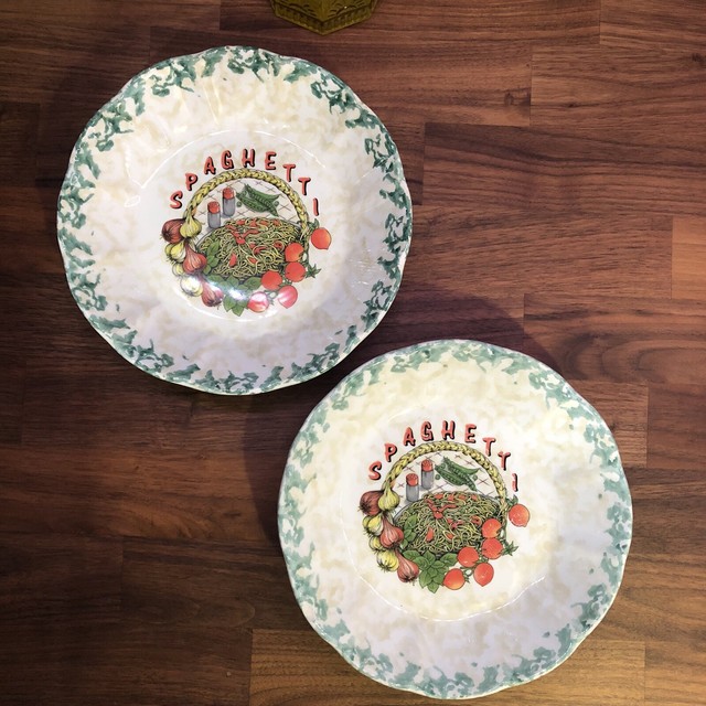 Himark Vintage Set Of 2 Spaghetti Pasta Bowls 8" Made in Italy eBay