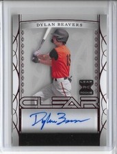 2022 Leaf Trinity CLEAR Dylan Beavers XRC Red Foil Auto 1/3 Orioles