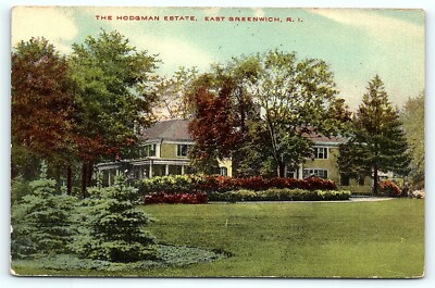 Postcard RI East Greenwich Pre 1920's View The Hodgman Estate E01