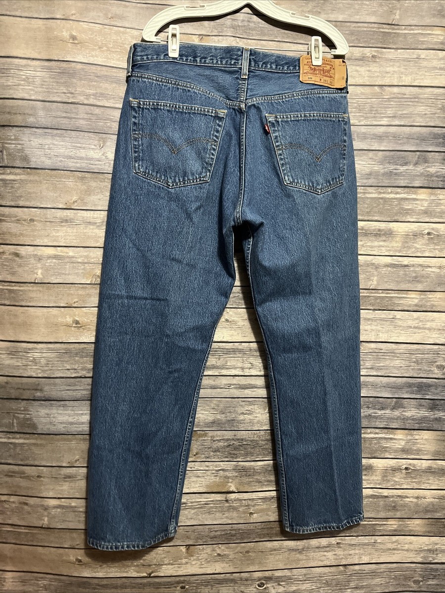 90’s“LEVI’S”501 denim pants made in usa LEVI'S Vintage 90's 501 Button Fly Jeans 38x30 (36x28.5