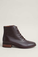 Seasalt Women's Boots - Brown Oak Grove Lace-up Leather Boots - Standard - Bitte