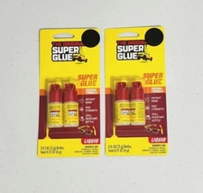 SET OF 2 The Original Super Glue 0.1 oz Bottle Liquid Original Formula