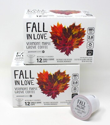 Fall In Love Pumpkin Spice Coffee K-Cup Pods 12 Count - 2 PACK ParamountRoasters