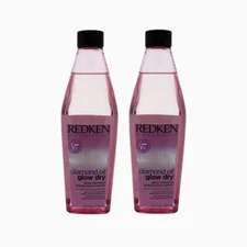 Diamond Oil Glow Dry Gloss Shampoo by Redken for Unisex - 10.1 oz Shampoo - 2 PK