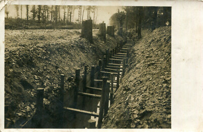 Photo card to identify supported trenches near the forest