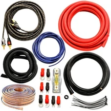 Car Audio 4 Gauge Flexible Wire  Cable Complete Amplifier Install Wiring Amp Kit
