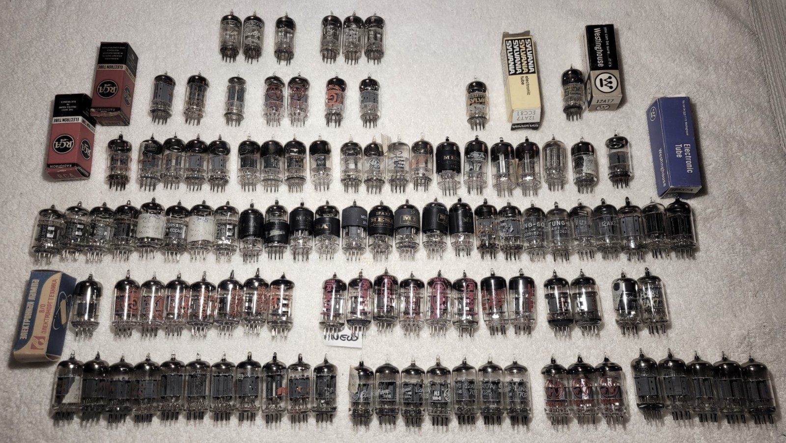 108 Vacuum Tubes 12AX7, 12AX7A, 12AX7WA7025, ECC83. STR12AX7, 12AT7