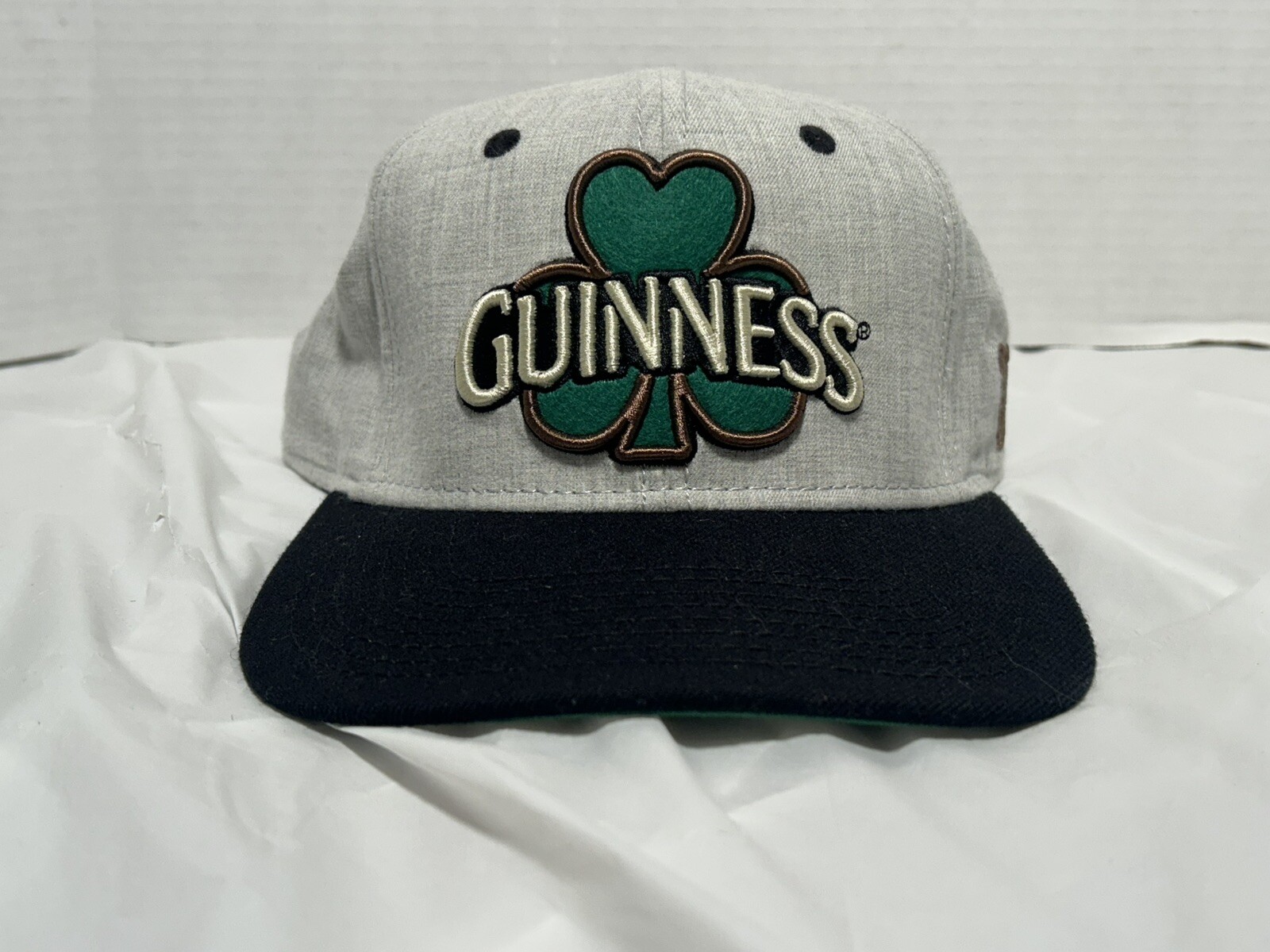 GUINNESS SHAMROCK PATCH BASEBALL HAT CAP GRAY Adj… - image 1