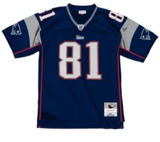 Randy Moss New England Patriots NFL 2007 Navy Throwback Jersey