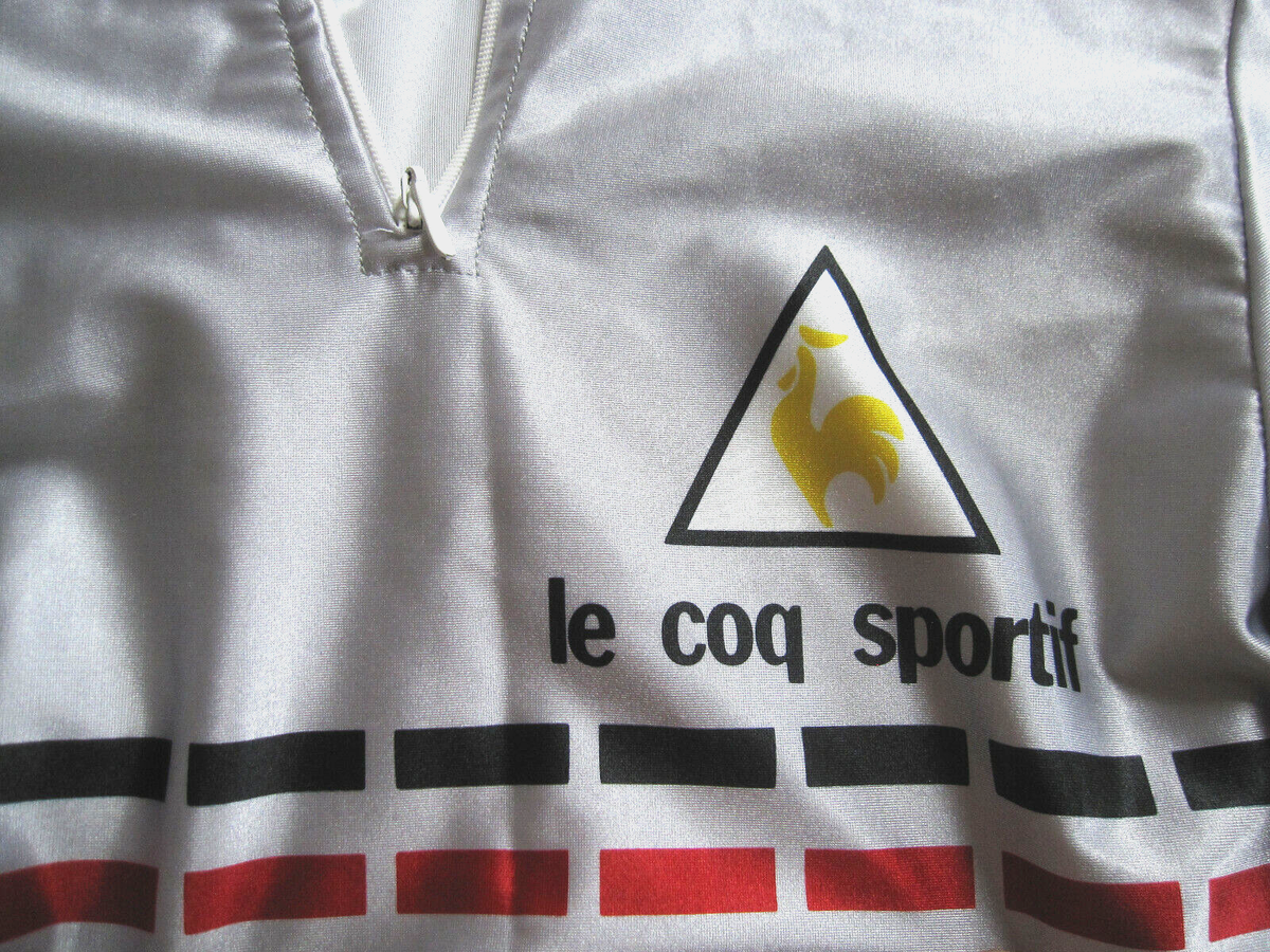 Maillot Cycliste Le Coq Sportif Vintage 80’s – Lycra, Taille M, Homme