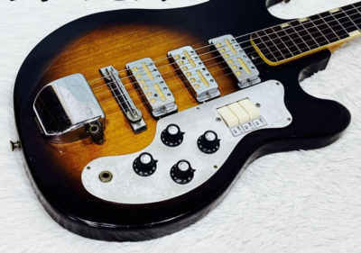 Electric Guitar 1960s Teisco WG-3L 3PU Bizarre Japan Vintage Electric Guitar 1960s Teisco WG-3L 3PU Bizarre Japan Vintage