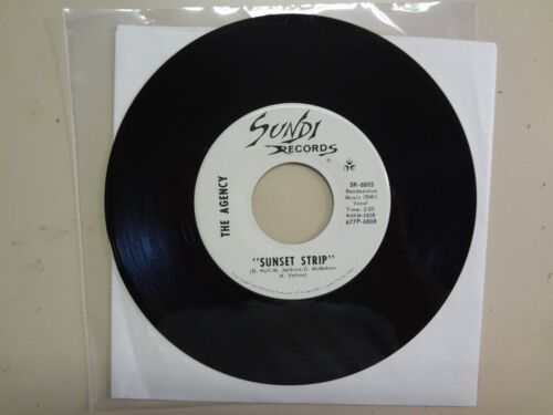 AGENCY: Sunset Strip 2:05-Love So Fine 2:40-U.S. 7" 1968 SUNDI Records 6805,Fla. - Picture 1 of 2