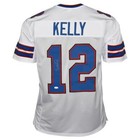 Jim Kelly Signed Buffalo Pro White Football Jersey (Beckett)