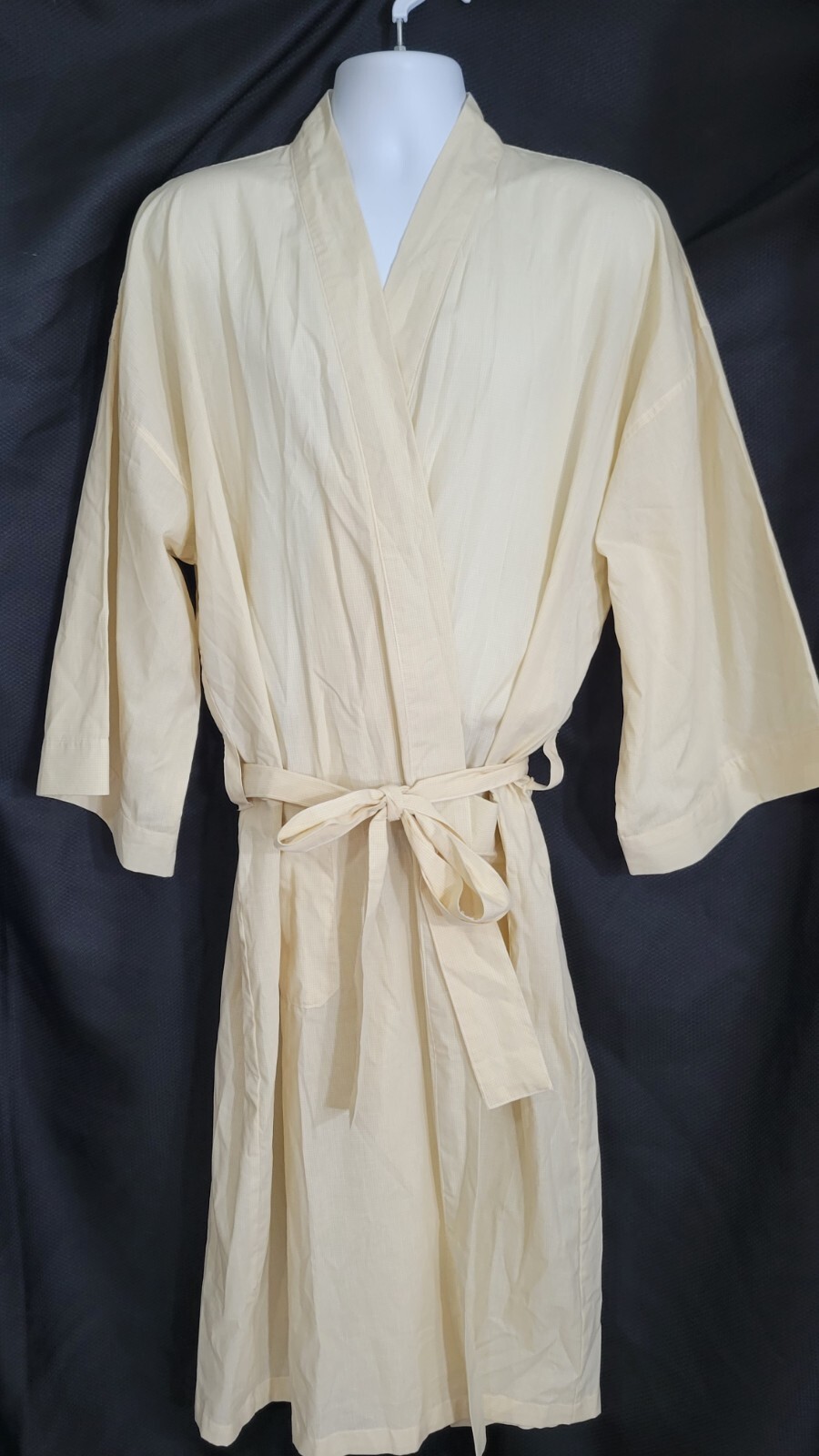 NWT Izod Sleepwear Yellow Plaid One Size Cotton Polyester Robe Ships Free eBay