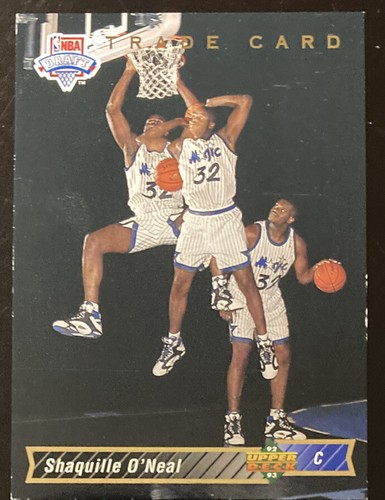 Shaquille O'Neal 1992 1992-93 Upper Deck TRADE Rookie Card #1b (4864) ex+
