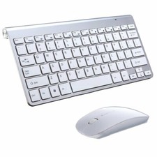 Slim Mini Wireless Keyboard and Mouse Comb Set 2.4G For Mac Apple PC Laptop UK