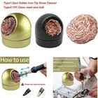 Solution optimale de nettoyage de pointe de fer �� souder boule de fil d'acier r