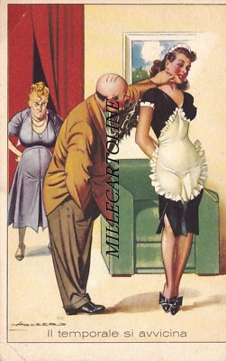 Humor dis. Holzer maid and host .. the storm is approaching