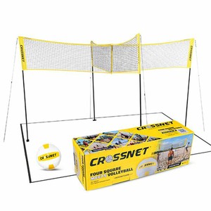 CROSSNET Four Square Volleyball Net and Game Set with Carrying Backpack & Ball - Click1Get2 Deals&set=par&price_min=200&sale=mega Discount&set=par&discount=60 Or More&sale=mega Discount
