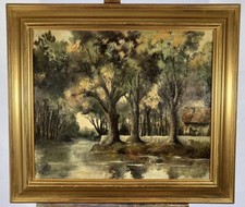 School French Giclee " Bords De Hollow " Signed IN Bottom Left Dated 1968