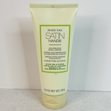 New Mary Kay Satin Hands White Tea Citrus Nourishing Shea Cream Full Size 3 oz