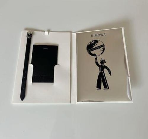 Rimowa Travel Luggage Tag & Sticker Set Name Card Black Leather | eBay