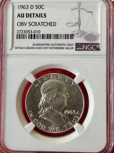 1963 P NGC SILVER PROOF BEN FRANKLIN HALF DOLLAR 50c 90% SILVER 