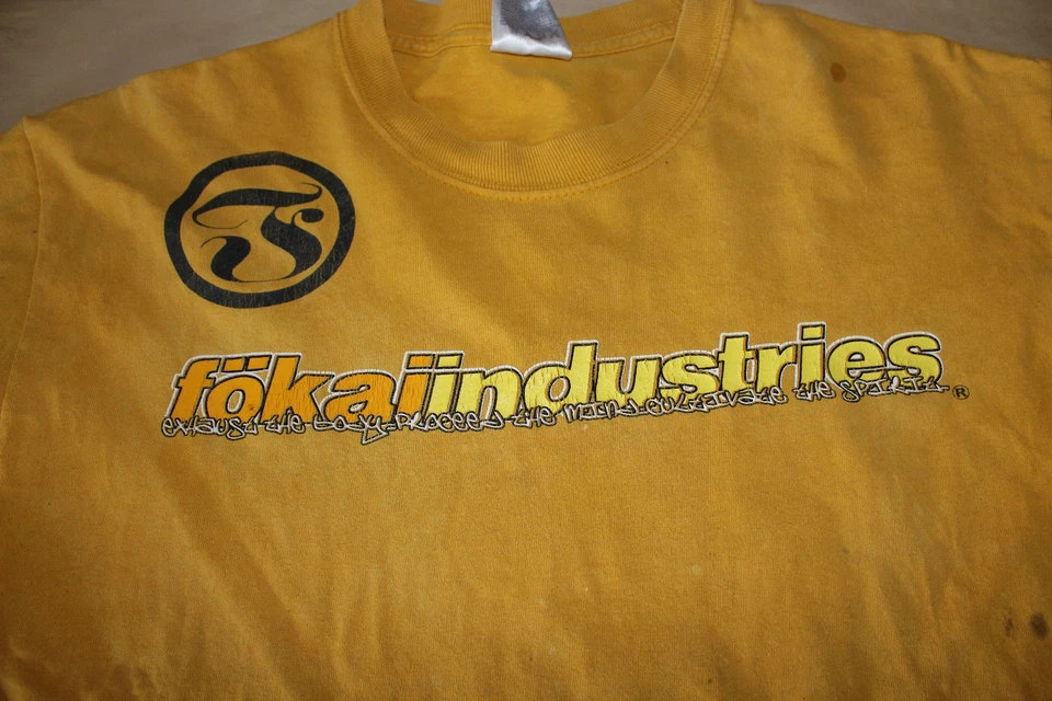 Fokai Industries 男式黄色衬衫关岛瓜汉,尺寸 M — 第 4/4 张图片